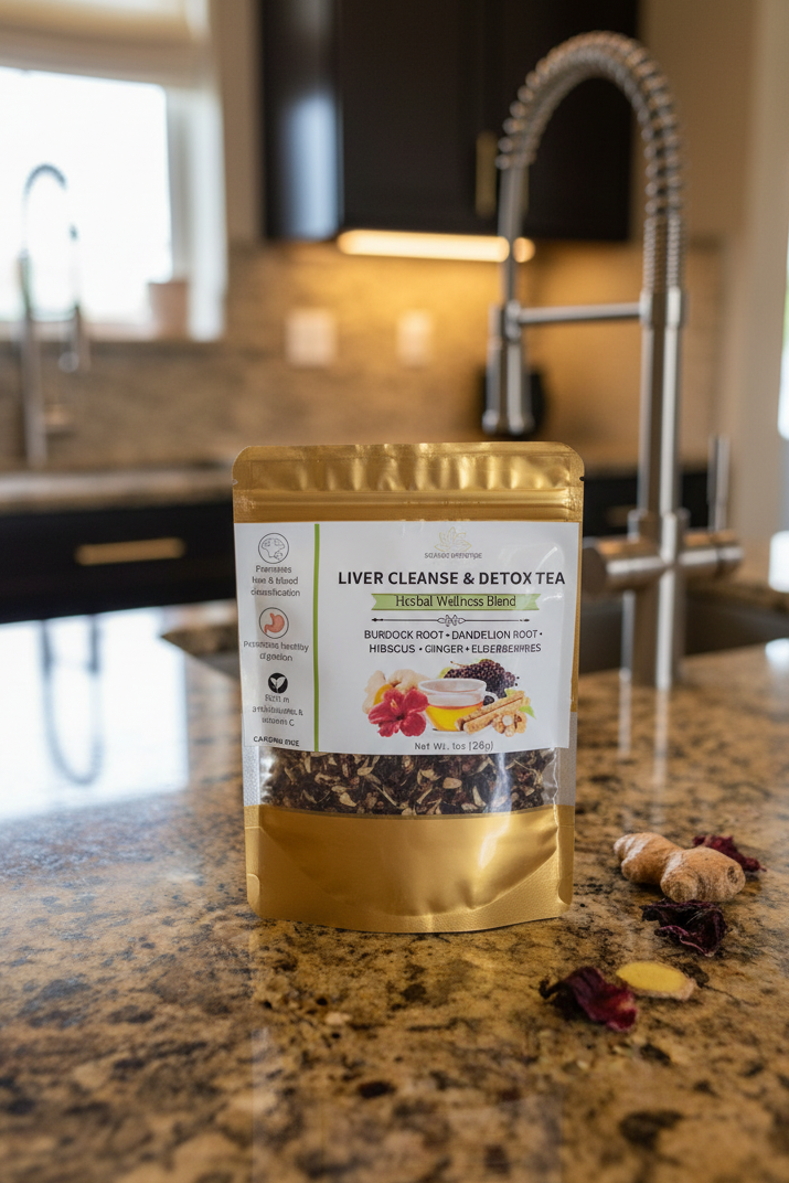 Liver Cleanse Herbal Loose Tea Blend - Cleanse Blood, Detox Liver, Anti Inflammatory, Improves digestion