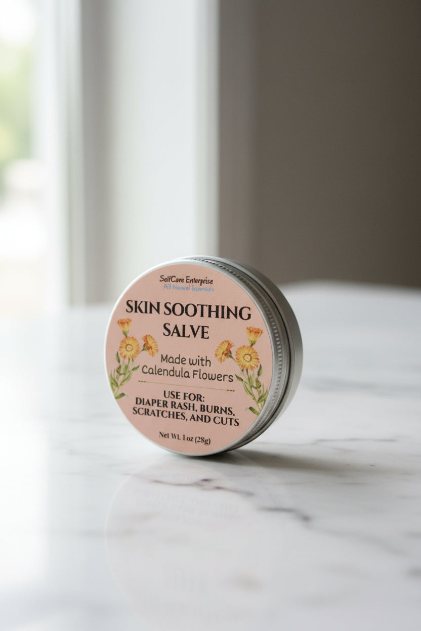 Skin Soothing Salve - Herbal Infused Ointment, Soothes Sensitive, Irritated, Dry, Cracked Skin