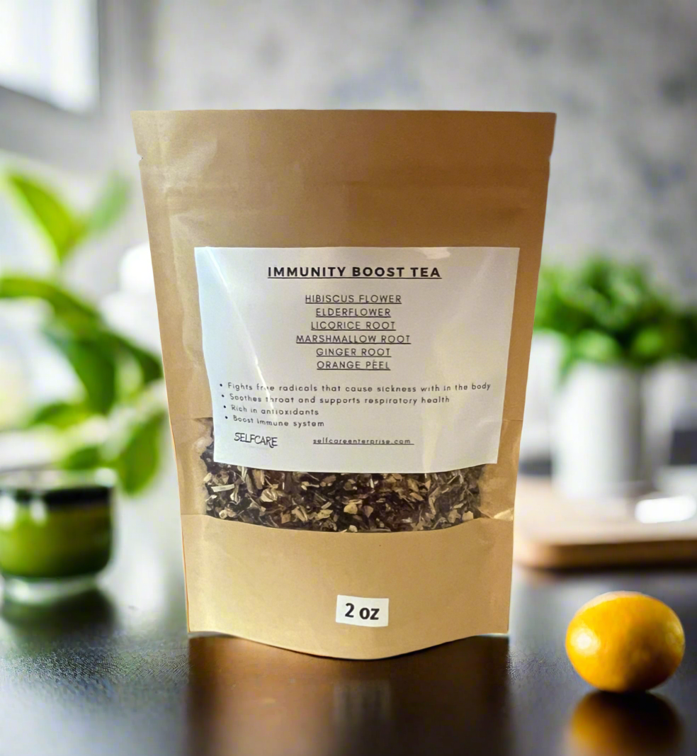 Immunity Boost Loose Tea Blend - Boost Immune System, Fights Free Radicals, Packed with Vitamins and Antioxidants