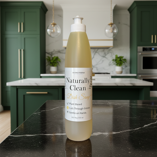 Naturally Clean - Dish Soap  - Plant-based, Cuts Through Grease, Gentle on hands