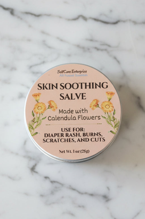 Skin Soothing Salve - Herbal Infused Ointment, Soothes Sensitive, Irritated, Dry, Cracked Skin