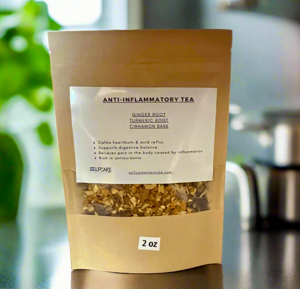 Anti-Inflammatory Loose Tea Blend - Naturally Calms Pain caused by Inflammation, Heartburn, Acid Reflux & Indigestion
