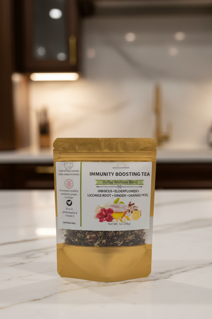 Immunity Boost Loose Tea Blend - Boost Immune System, Fights Free Radicals, Packed with Vitamins and Antioxidants