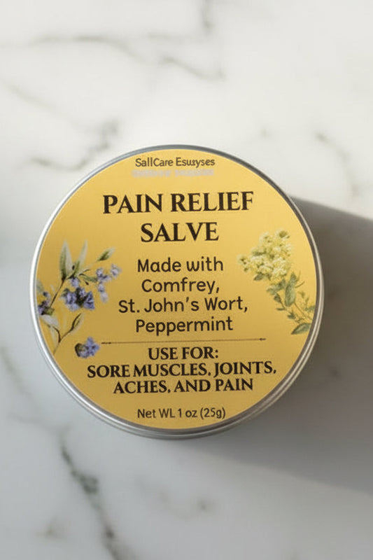 Pain Relief Salve - Herbal Infused Ointment, Soothes sore muscles, joints, Aches, and Pains
